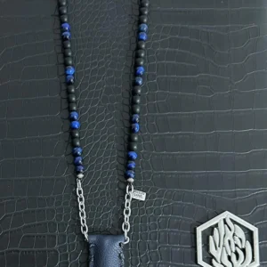 Petek Navy Blue Breslev necklace jewish
